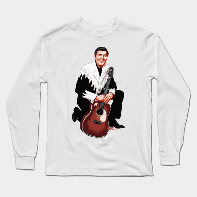 Billy Walker - An illustration by Paul Cemmick Long Sleeve T-Shirt by PLAYDIGITAL2020